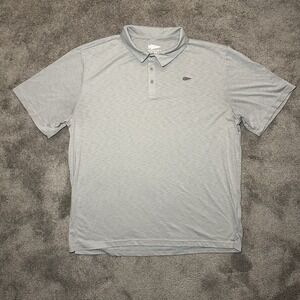 GORUCK Performance Blend Solid Gray Grey Haze Pattern Golf Polo Shirt Mens XXL